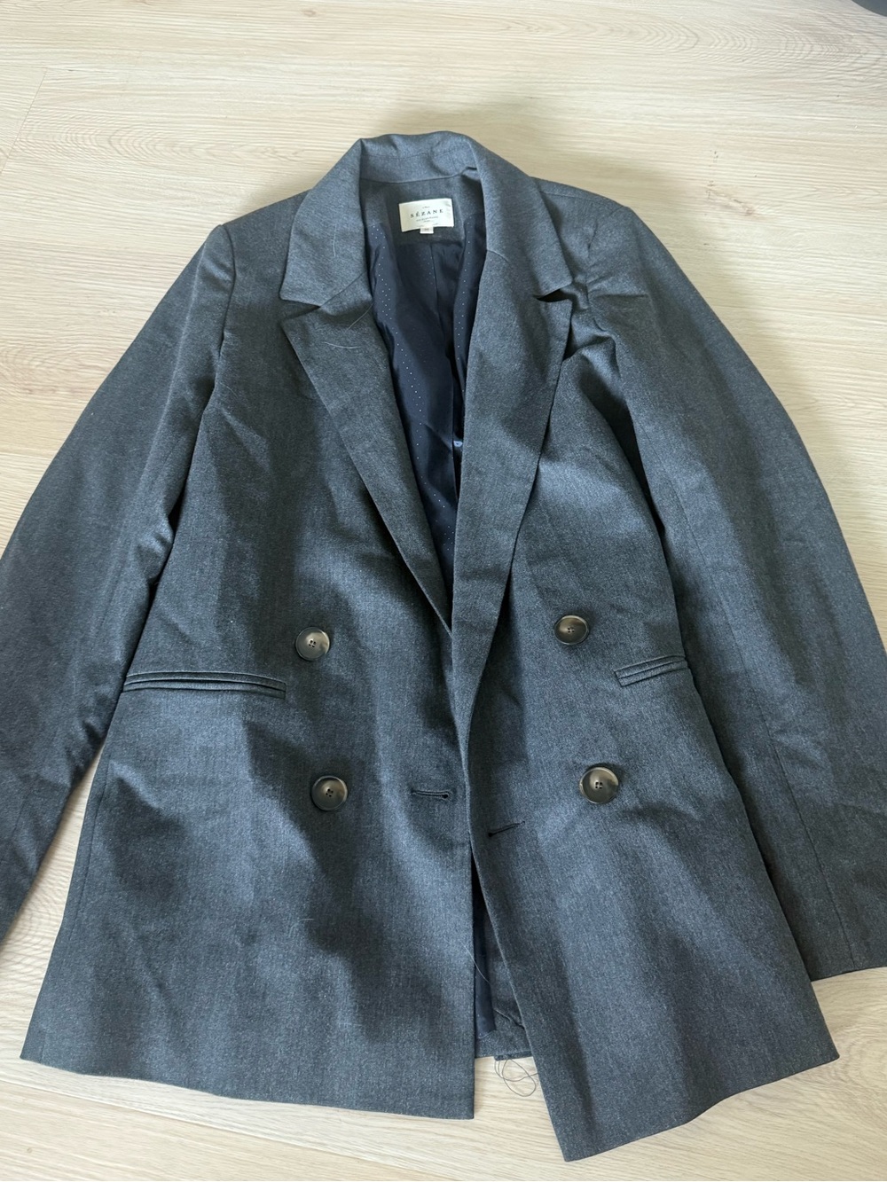 Sezane Grey Jacket - Picture 3 of 4